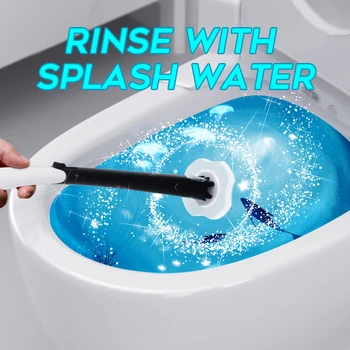 

Disposable Toilet Brush Cleaning No Dead Corner Wash Toilet Brush Household Disposable Cleaning Artifact Set Bathroom Accessorie