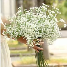 1pcs 52 cm white artificial gypsophila flower bouquet wedding birthday decoration home garden artificial flowers 