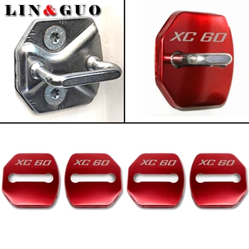 

4pcs/lot Car Door Lock Covers Car Styling Case For Volvo XC60 2015-2017 Emblems