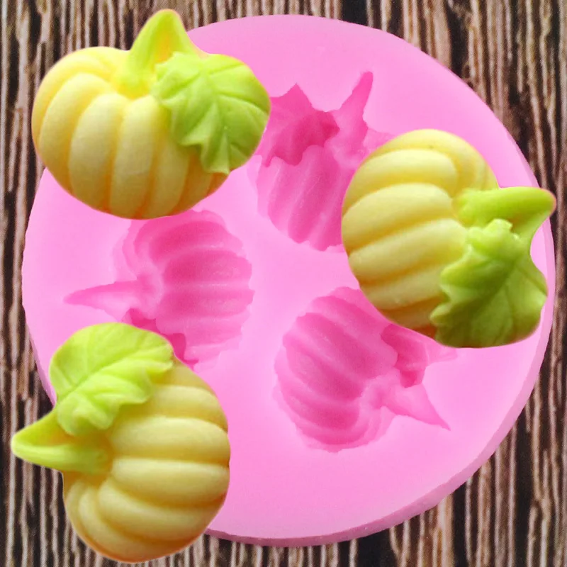 Moules En Silicone Pour Décoration Gâteau Thème Automne - Citrouille Et Feuille D'érable - Pour Halloween, Thanksgiving