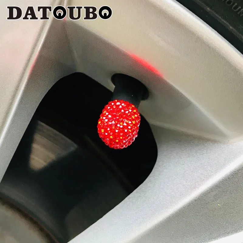 DATOUBO 16 шт. Розовый Красный Алмазный кристалл шток клапана шины автомобиля колпачок Bling велосипедные шины колеса воздушные колеса Пылезащитная крышка s крышка клапана для автомобиля