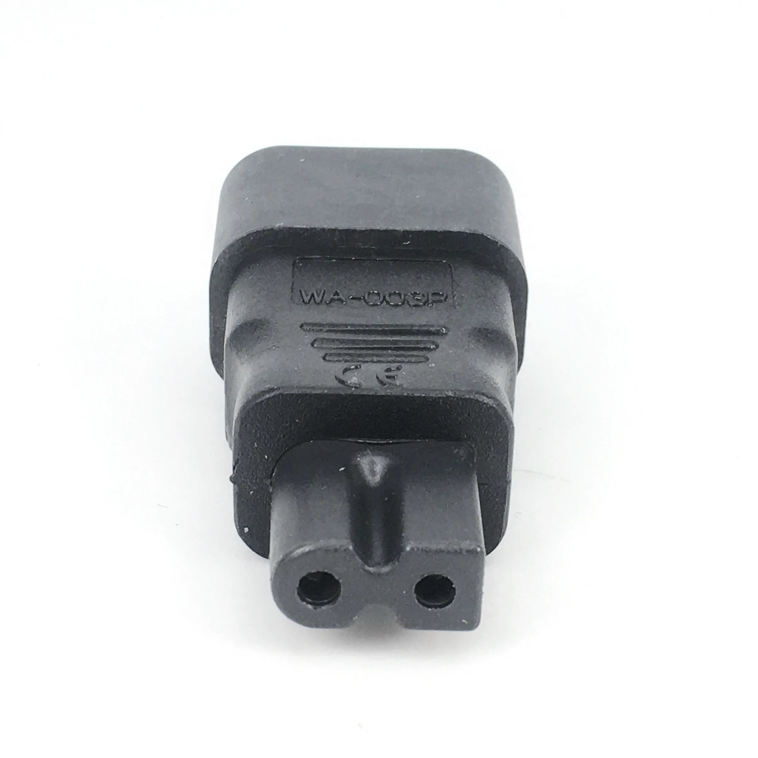 Power Adapter IEC 320 C14 to C7 Polarized 3Pole Male to 2Pole Female Figure 8 10A 250V AC