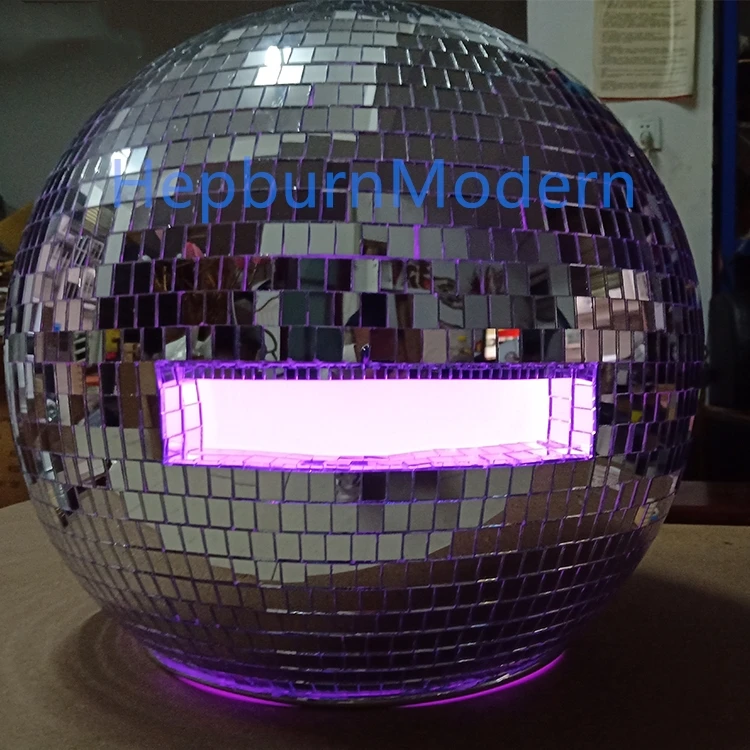 

Model Ballroom dance costumes mirror men women singer stage show wears dj clothe Glass ball led helmet catwalk disco performance