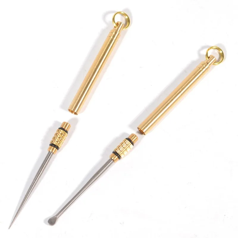 

Titanium toothpick Ear Cleaner Outdoor survival Tools EDC tool Self-defense tool Fruit stick
