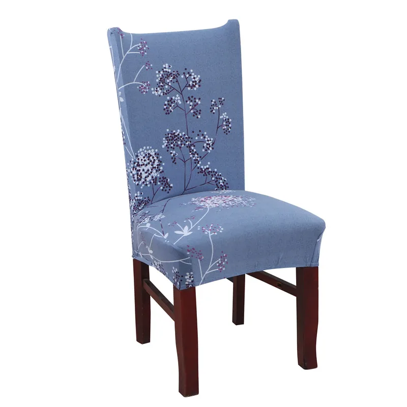 Спандекс большой эластичный чехол для стула для столовой гостиной банкета отеля housse de chaise с цветочным принтом Чехол для стула