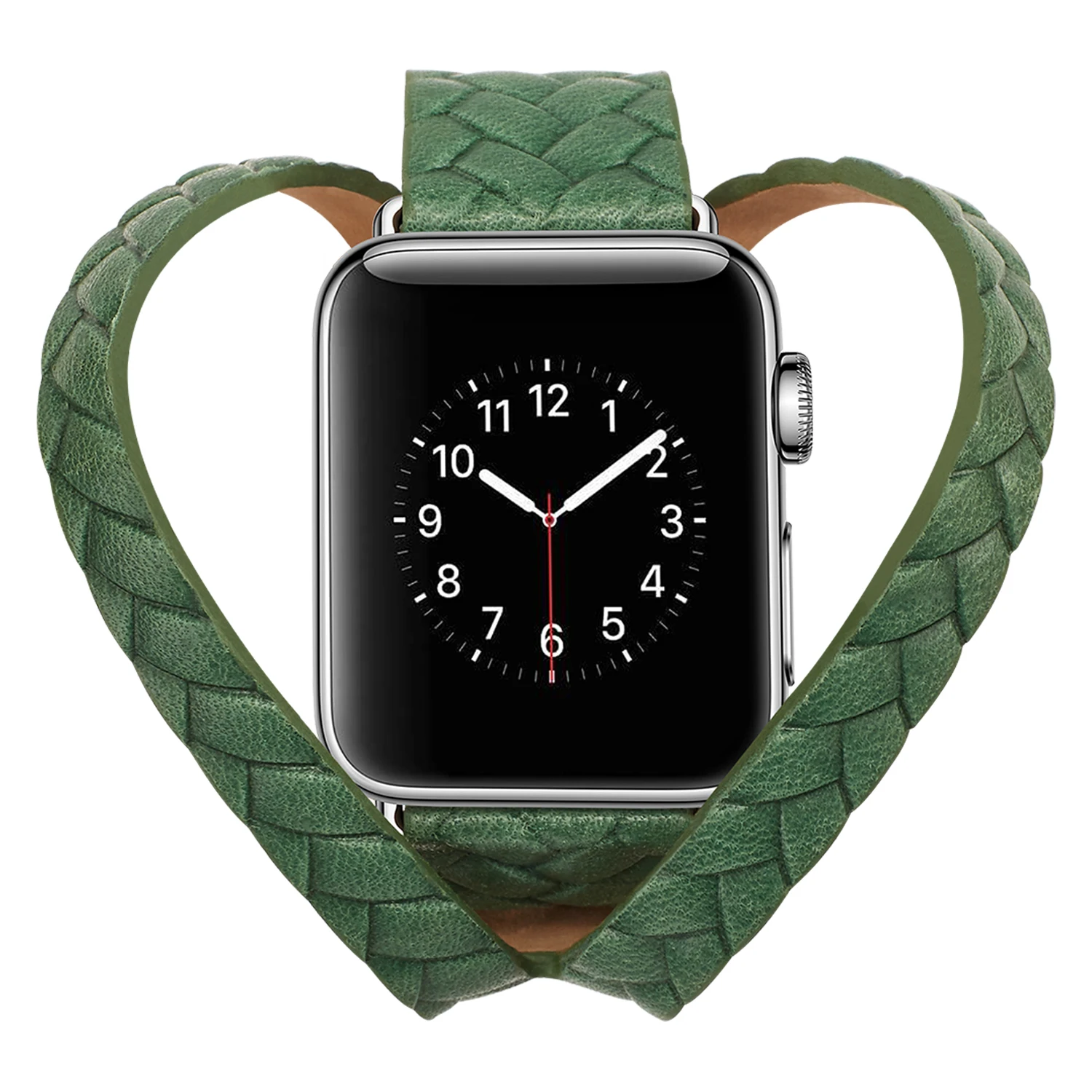 

Genuine leather braid Strap for Apple watch 5/4 Sport belt 40MM 44MM cowhide weave bracelet for iwatch series 321 Band Accessory