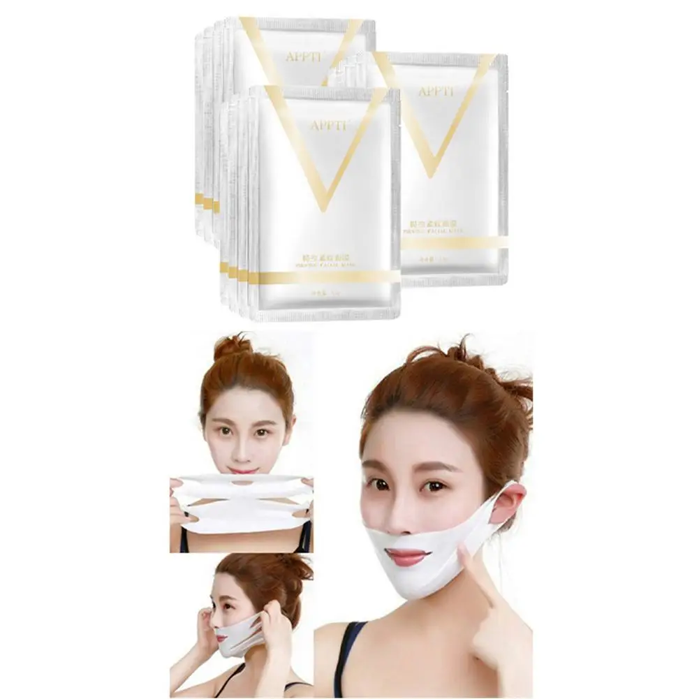 

4D Double V Face Hanging Ear Face Paste Hydrogel Mask Lifting Firming Thin Masseter Double Chin Mask Hanging Ear Face Mask