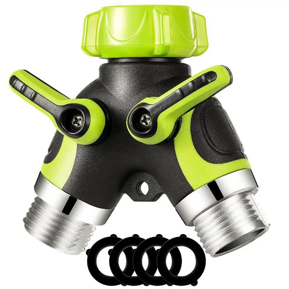 Y type Splitter One In And Two Out Two way Splitter Faucet Garden