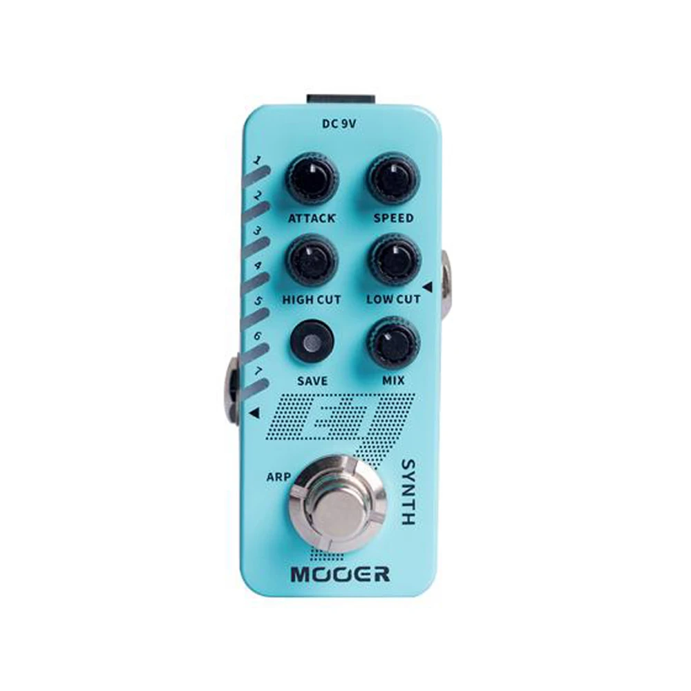 MOOER R7 Reverb Effect Pedal Tone Capture GTR Pedal,E7 Synth