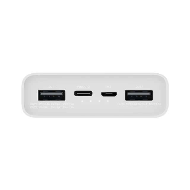 XIAOMI-Batterie Externe Portable Mi Powerbank 20000mAh 3 PLM18ZM 18W, 2 Voies, Charge Rapide USB C, 20000 2