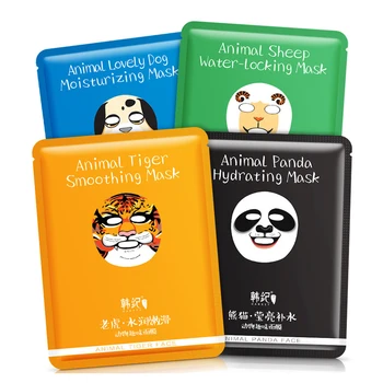 

Animal Face Mask Deep Moisturizing Sheet Mask Oil Control Brighten Skin Treatment Mask for Woman Panda Tiger Korean Funny Mask
