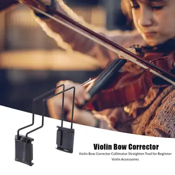 

Hot Sale Violin Bow Corrector Delicate Design Stringed Musical Instrument Accessories Iron Violin Bow Corrector Collimator