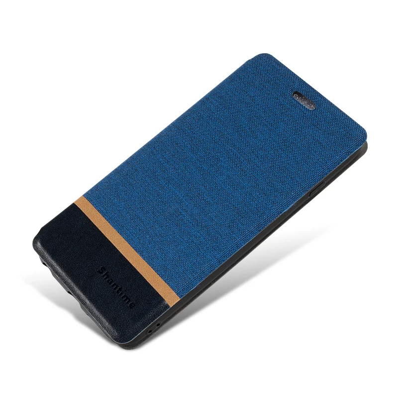Деловая сумка из ткани для Vernee M5 чехол откидная крышка кожанный Мягкий силиконовый чехол-книжка для Vernee M5 чехол для телефона - Цвет: Blue