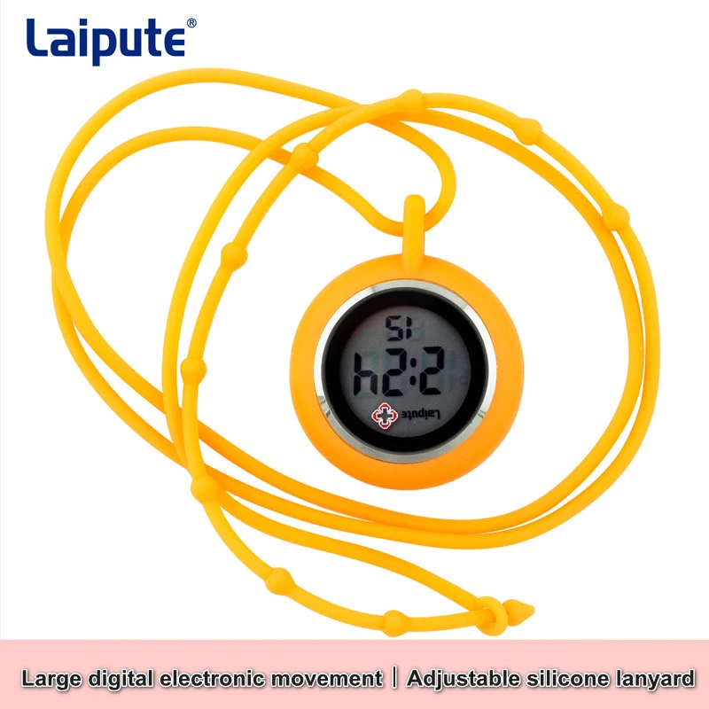 Nurse watch electronic digital medical cute environmentally friendly silicone sling hanging neck fashion pocket watch female