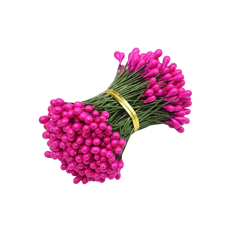 260 шт 3 мм ручной работы Искусственные цветы тычинки Pistil для украшения свадебной вечеринки DIY ВЕНОК Подарочная коробка Скрапбукинг - Цвет: B06