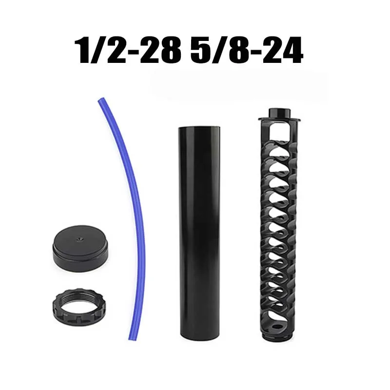 New 1/2-28 5/8-24 6inch-Small 10inch Single Core Aluminum Fuel Filter Solvent Trap for NAPA 4003 WIX 24003 223 308