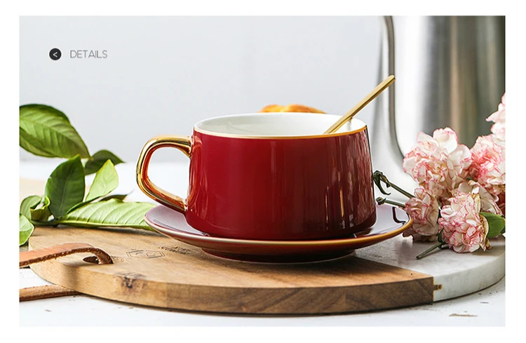Европейская керамическая кофейная чашка блюдо костюм оригинальность роскошный Пномпень бытовой черный чай молоко чашка капучино латте арт кружка