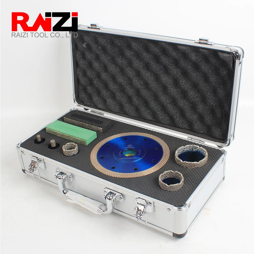 

Raizi Tiling Diamond Tool Set For Ceramic Porcelain Tile Diamond Drill Bit Kit With Cutting Grinding Polishing Disc 2020 New