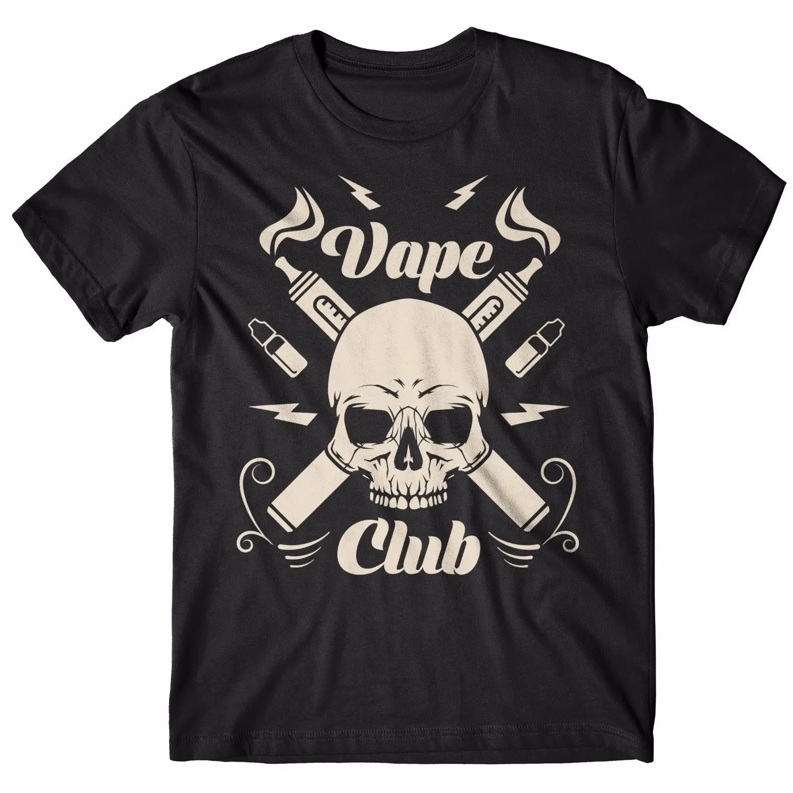 Футболка Uomo Vape Club Maglietta 100% Cotone Nero летняя модная футболка|Футболки| |
