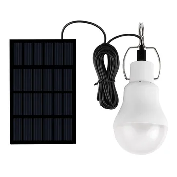 

Portable 5W Solar panel Light Bulb Kit 800mAh USB Rechargeable Camping Tent Light 110LM 12LED Fishing Tor ch Light 3.5m Cable