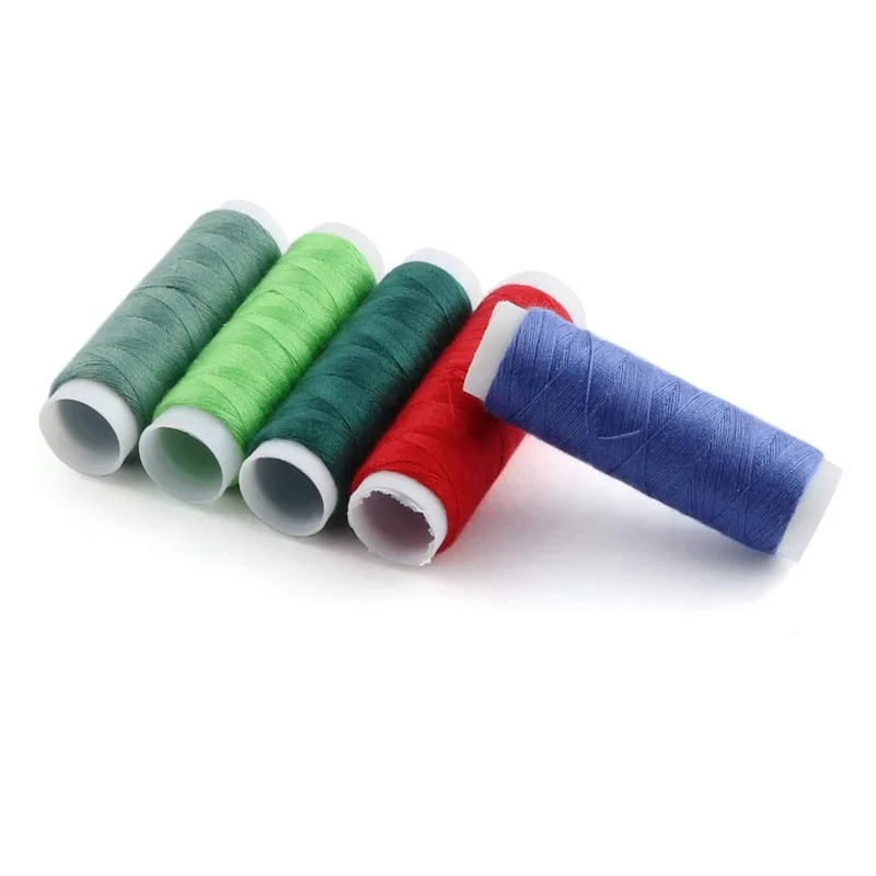Description Picture 5 of item39Pcs Mixed Colors 100% Polyester Yarn Sewing Thread Roll Machine Hand Embroidery 200 Yard Each Spool For Home Sewing Kit