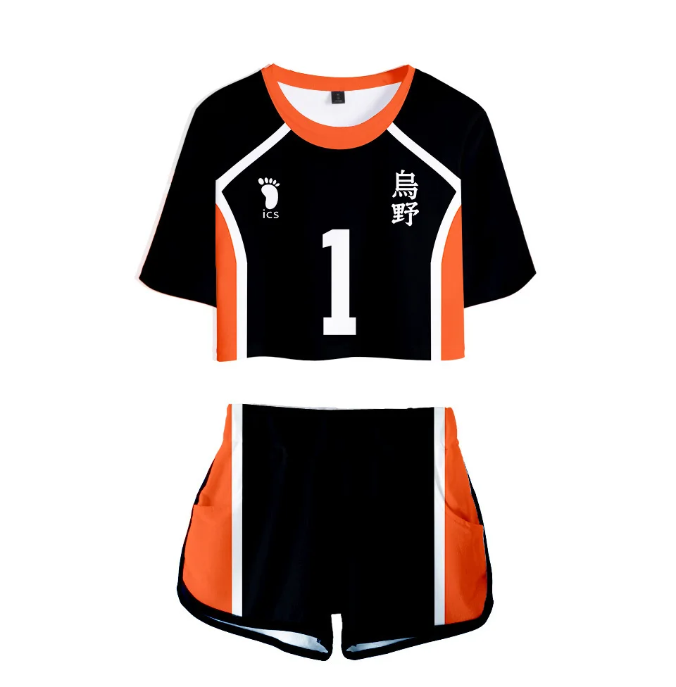 Женский костюм Haikyuu Cosplay размера плюс No.4 nissinoya Yuu No.10 Hinata Shoyo No.9 Kageyama Tobio летние