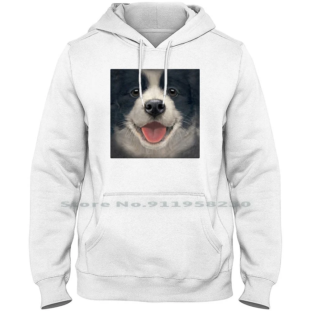 Border Collie Uomo Donna Felpa Con Cappuccio Pullover Maglione 6Xl Big Size Cotton Border Collie Border Ollie Lie