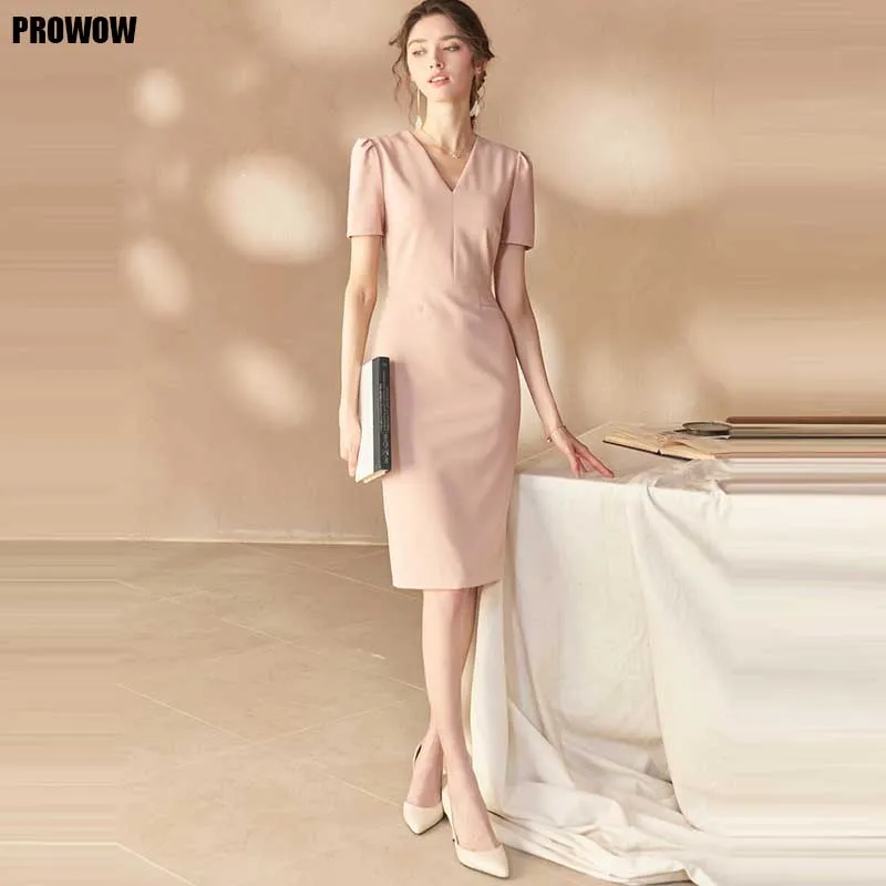 One-Piece Sundress For Female 2020 New Summer Fashion Elegant Career Office Slim Dress Women Party Holiday Dresses Vestidos