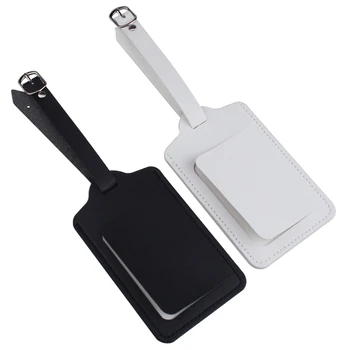 Zoukane Leather Suitcase Luggage Tag Label Bag Pendant Handbag Portable Travel Accessories Name ID Address Tags LT39 1