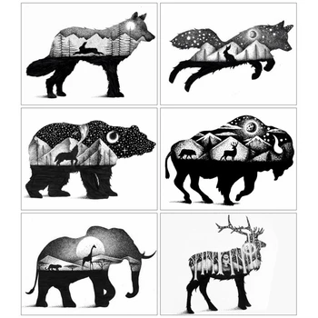 

AZQSD Diamond Painting Full Square Wolf 5d Embroidery Sale Animal Picture Of Rhinestones Handmade Art Home Decor Gift