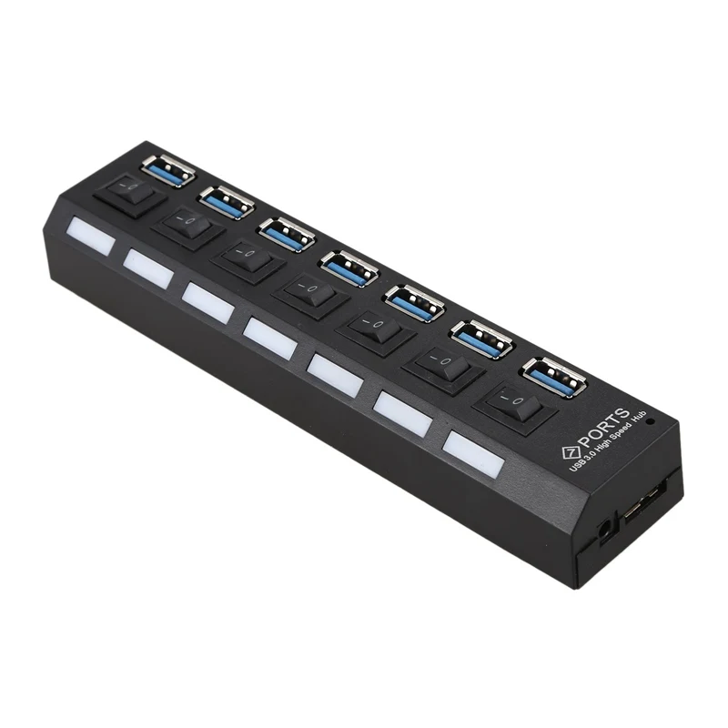HOT-USB3.0 концентратор 7 портов USB v3.0+ 5 V/2A Мощность