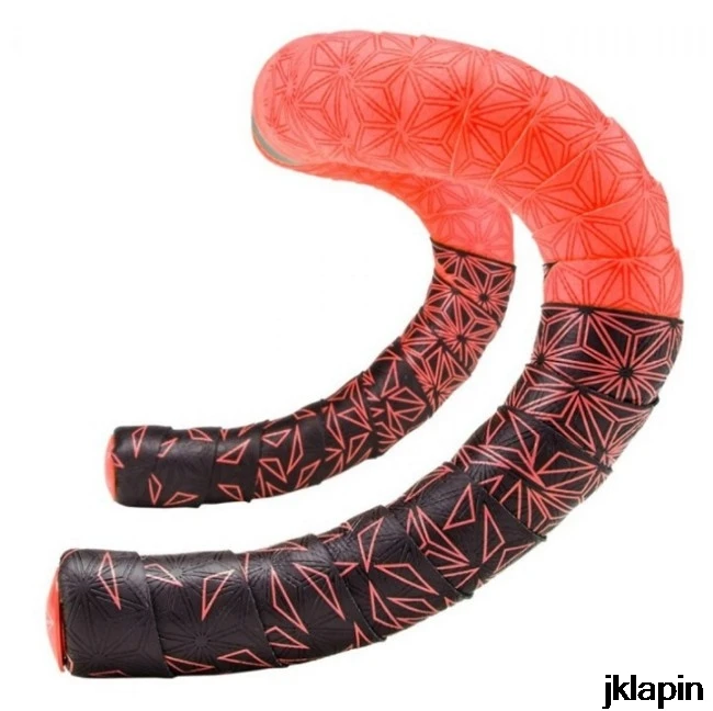 black add red SUPACAZ дорожный велосипед Хризантема руля лента ремень нескользящий Силиконовый амортизатор BMX велосипедный ремень пот-абсорбент - Цвет: black add red