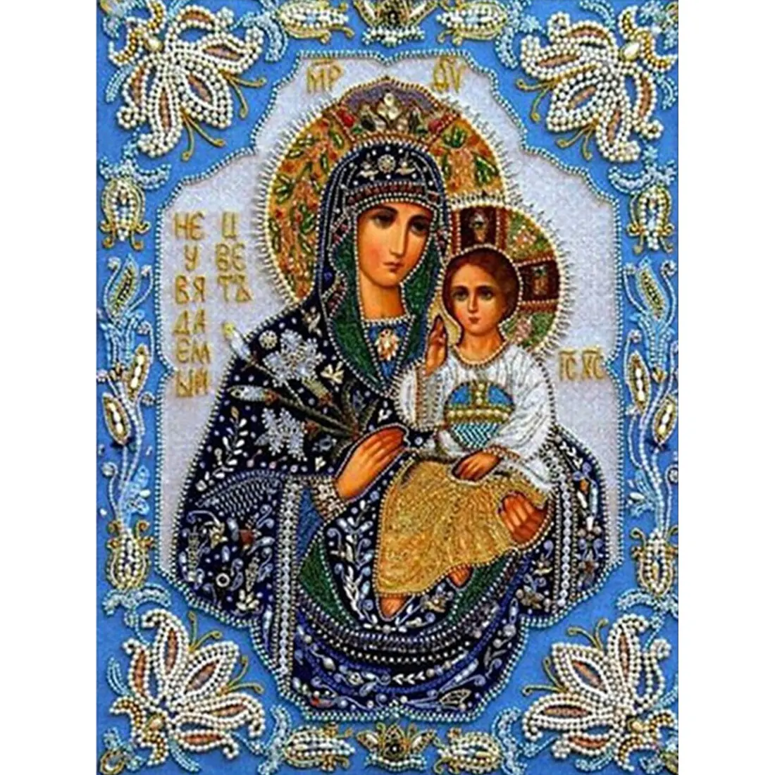 Holy Virgin Mary 5d Diy Diamond Painting Crystal Orthodox Icon Figurine Decorative cross-stitch Fashion Religion Paintings diamond painting,diamond painting accessories,diamond painting accessory box
