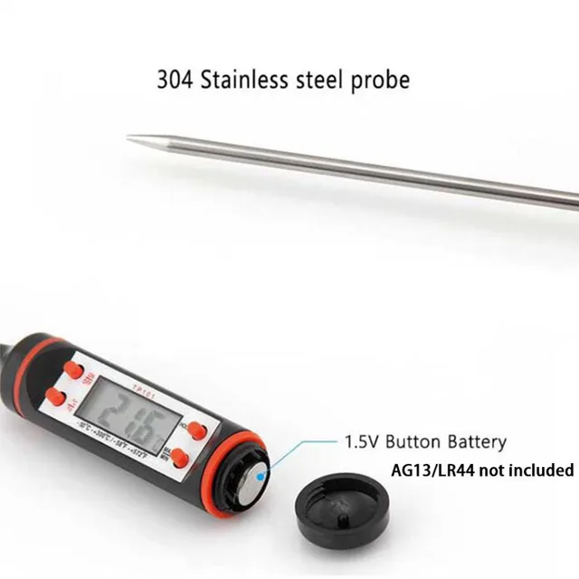 Lcd Digitális Konyhai Szonda Hőmérő Élelmiszer Főzés Folyékony Hús Bbq Tej Tőkehalhoz - Image 5