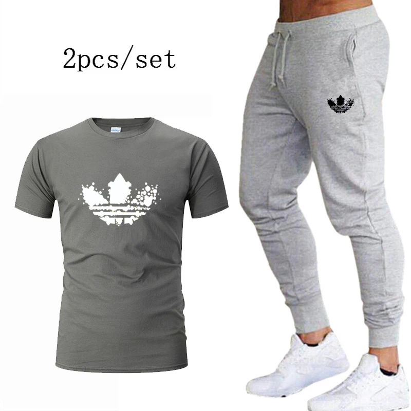 2 Pieces Sets Men's T Shirt+pants Suit Tracksuit male Set 2020 Harajuku Men Clothing Fitness Jogger Sportswear Plus Size S-2XL 2 Pieces Sets Men's T Shirt+pants Suit Tracksuit male Set 2020 Harajuku Men Clothing Fitness Jogger Sportswear Plus Size S-2XL