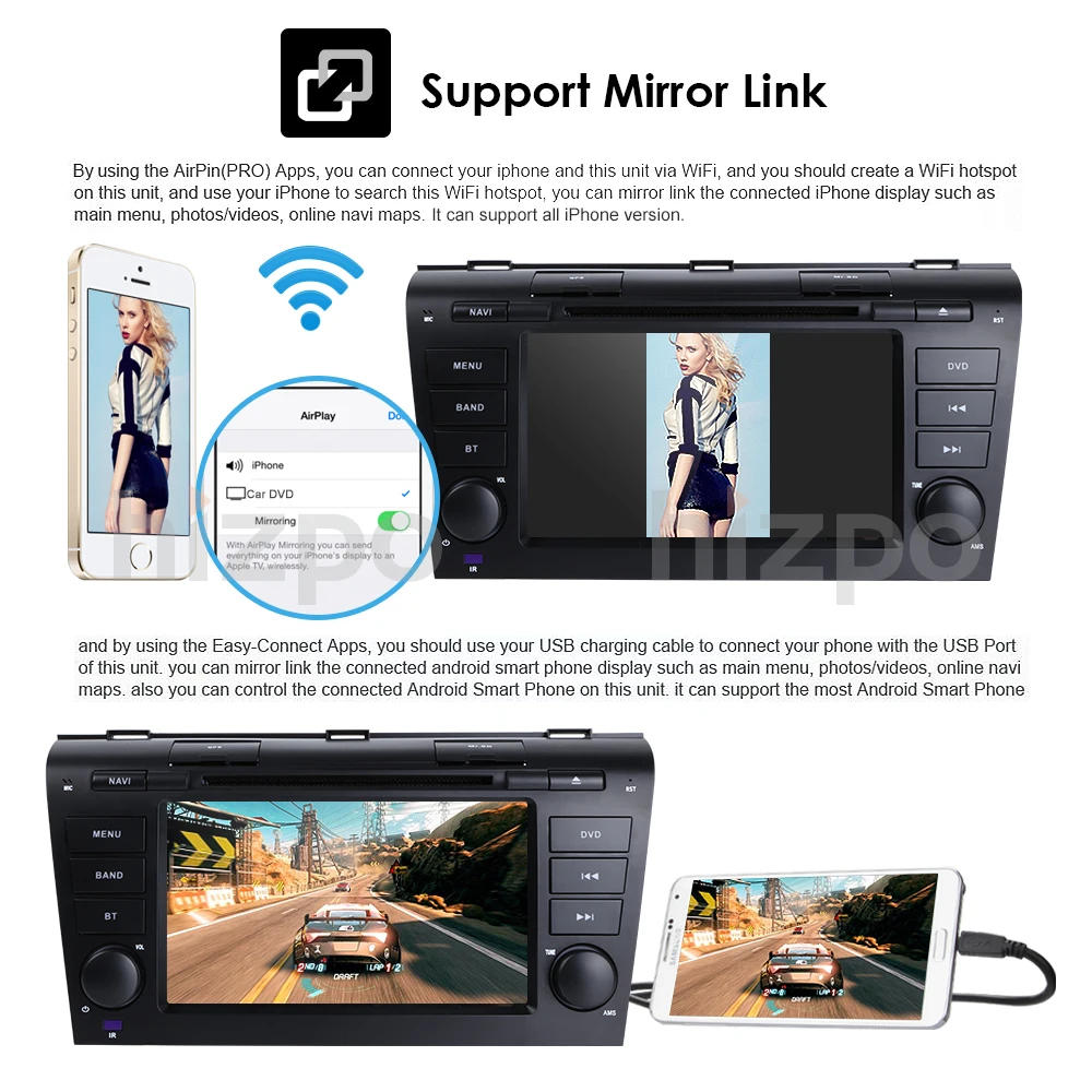 4G модем Android 9,0 автомобильный DVD для Mazda 3 2004-2009 4G SIM Автомобильный мультимедийный Mazda 3 Bluetooth 4,0 wifi опция TPMS руль