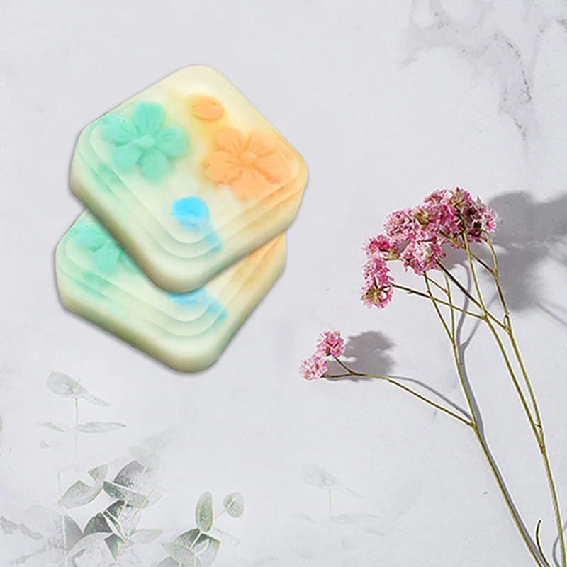 1 Pack Silicone Soap Molds 9 Cavities Square Soap Mold DIY Handmade Silicone Baking Mold Moulds for Making