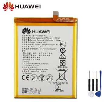 

Original Replacement Battery HB386483ECW+ For Huawei G9 Plus Honor 6X Maimang 5 G9Plus MLA-AL10 MLA-AL00 Authentic 3340mAh