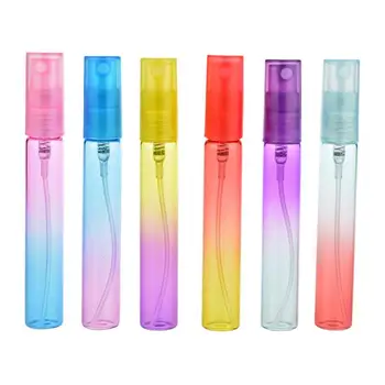 

6 pcs Mini Perfume Atomizer Refillable Gradient Color 8ml Spray Bottles for Travel
