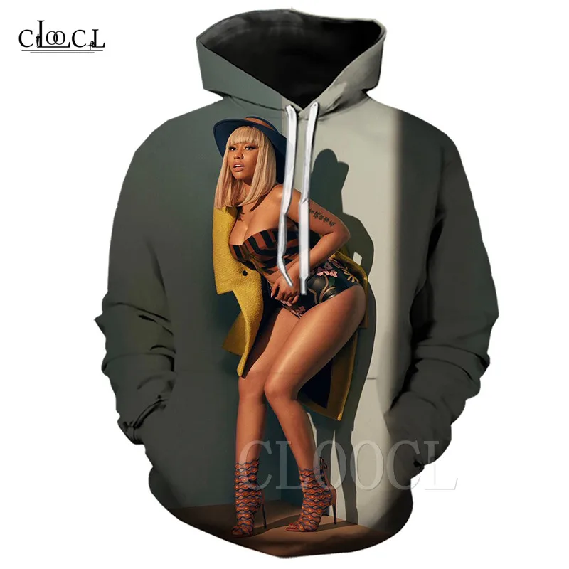 Nicki Minaj, мягкая, теплая, певица, 3D, с капюшоном, с принтом, для женщин/мужчин, повседневная, крутая, с длинным рукавом, с принтом, толстовки, с капюшоном, модная одежда унисекс