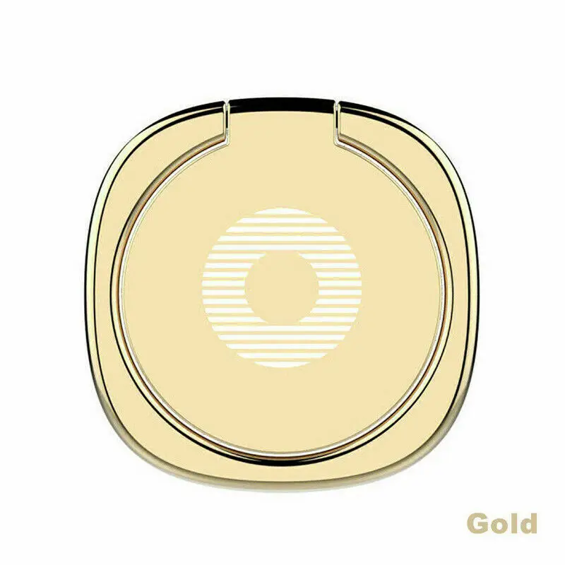 gold Металлический держатель для мобильного телефона кольцо-держатель на палец держатель для автомобиля с магнитным креплением Универсальный вращающийся телефонная подставка для iPhone samsung Xiaomi - Цвет: gold