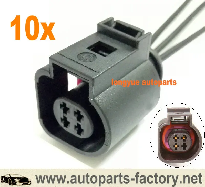 Longyue 10 шт. диапазон фар сенсор разъем косички разъем для 06-10 VW Passat B6~ 4B0 973 712