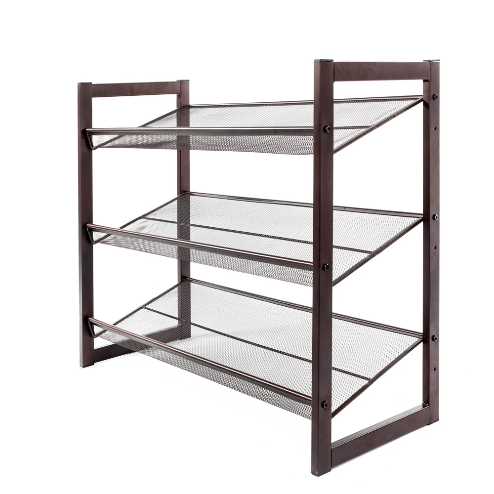 

Top Quality 3-layer Iron Oblique Plane Shoe Rack Room Storage Organizer Shoes Hanger Display Shelves for Living Room,Office,Dorm
