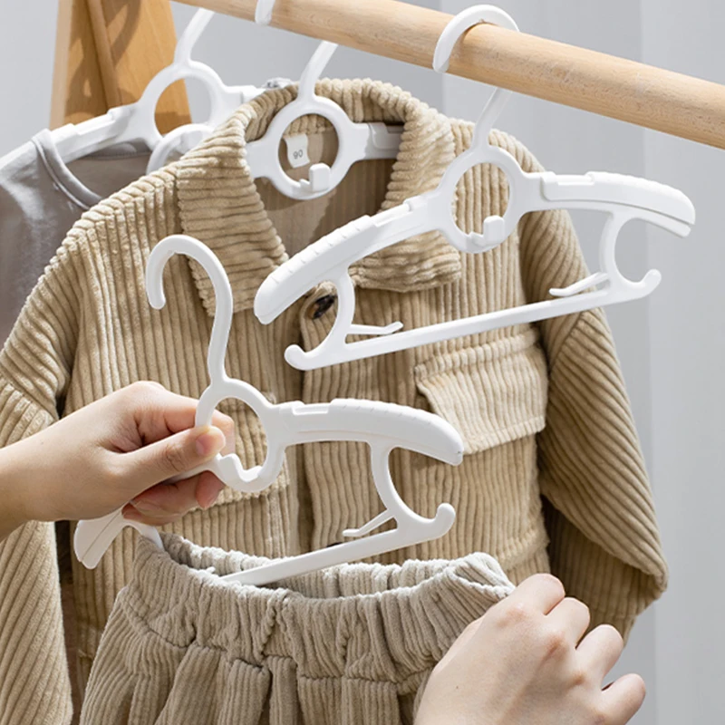 Children's Telescopic Coat Hanger Small Clothes Hanger Multi Functional