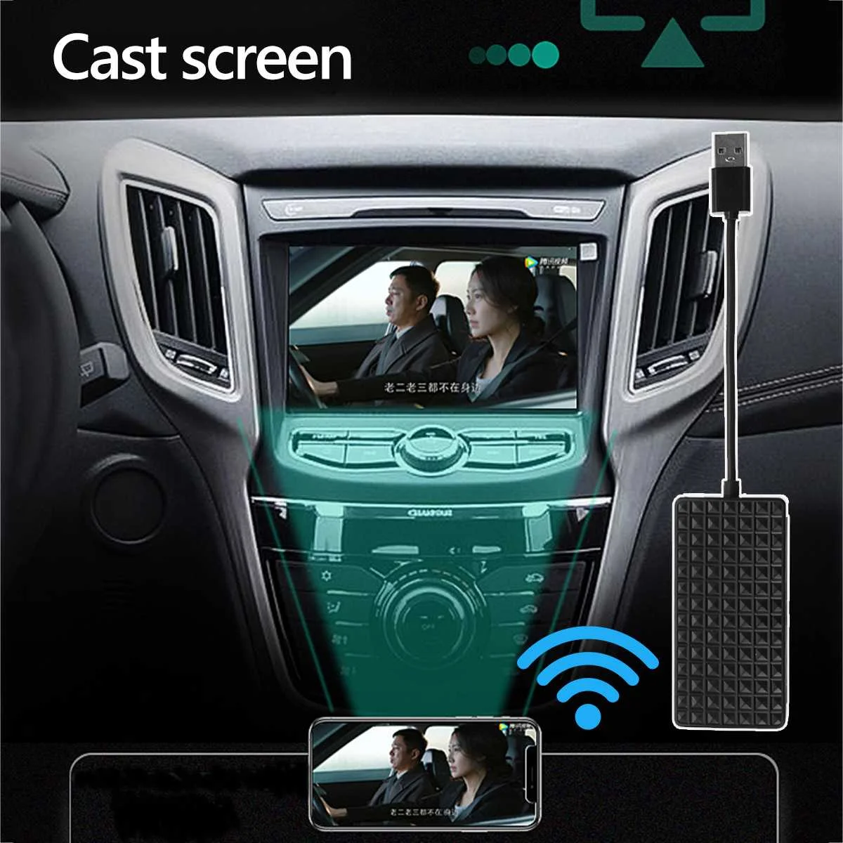 Беспроводной Carlinkit USB Smart Link для Apple CarPlay Dongle для Android WiFi навигационный плеер мини USB Carplay Stick модули