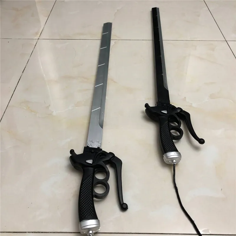 Attack On Titan Mikasa Ackerman sword cosplay RivaMika LeviMika Movie simulation gun Prop | Тематическая одежда и униформа