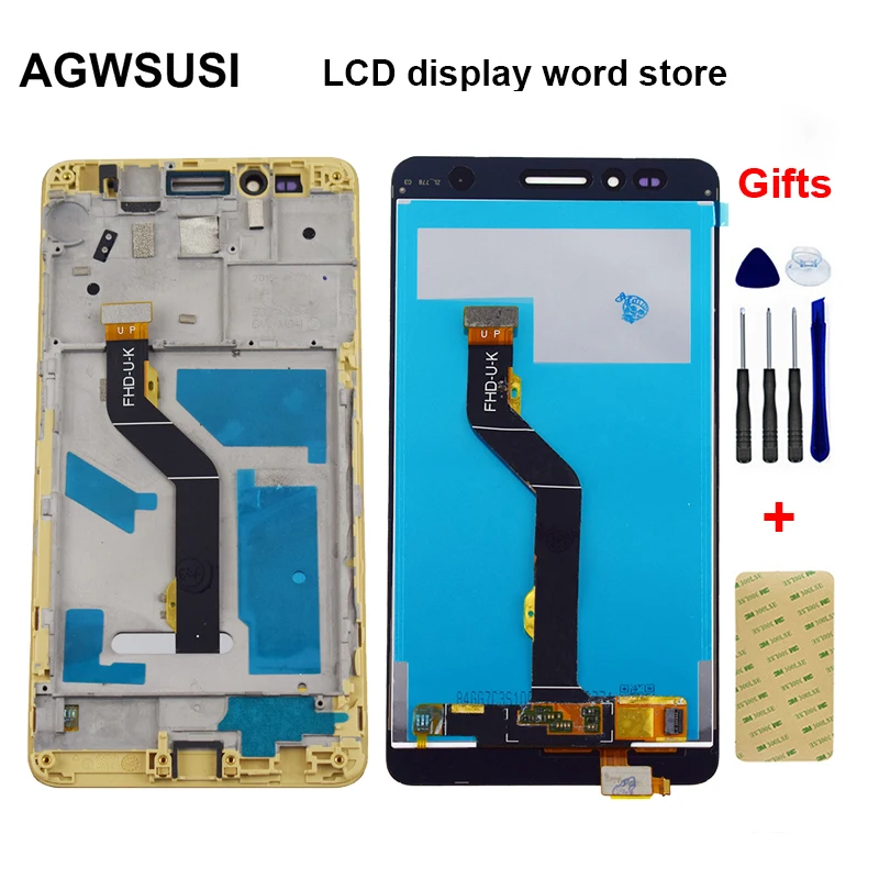 Painel da Tela + de Toque Lcd para Huawei Honor Toque Gr5 Kii-l21 Kii-l05 Display Digitador Assembléia Quadro 5x Lcd Kiw-l21