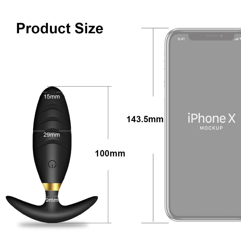 Anal Vibrator Butt Plug Prostate Massager with Wireless Remote Control Wearable Vibrating Egg Dildo Sex Toys
