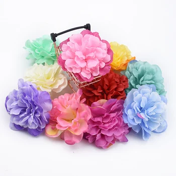 

50/100 Pieces Silk peony wedding decorative flowers wall home decor Christmas bridal accessories clearance artificial flowers