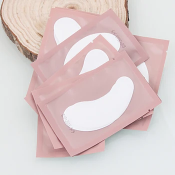 

Pink Women Under Eye Pads Patches Eyelash Extension Eye Lash Paper Stickers Patches Application Make Up Tools
